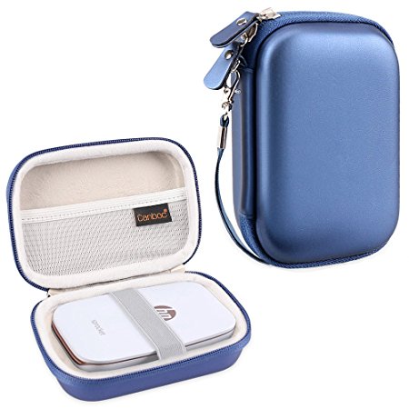 Canboc Shockproof Carrying Case Storage Travel Bag for HP Sprocket Portable Photo Printer / Polaroid ZIP Mobile Printer Protective Pouch Box,Blue