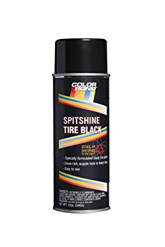 ColorBond (627) Black Spit Shine Tire Paint Spray Paint - 12 oz.