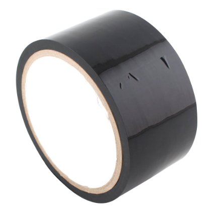 Asher 15m No Glue Electrostatic Adsorption Sex Bondage Adhesive Tape Bdsm Adult Toy (Black)