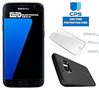 Samsung Galaxy S7 G930 Verizon CDMA/GSM Unlocked (Renewed) w/ED Bundle - $99 Value (Bundle Includes: ED Case   Screen Protector   1 Year CPS Limited Warranty) (Black Onyx, 32GB)