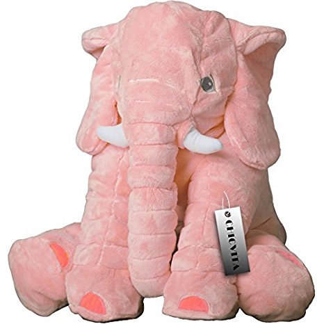 CHICVITA Elephant Stuffed Plush Pillow Pals Cushion Plush Toy
