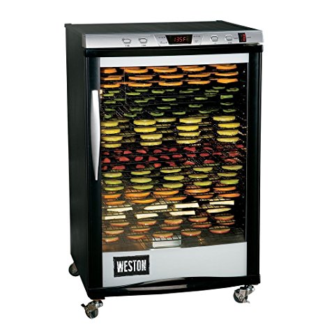 Weston 28-0501-W Food Dehydrator, 21.5" x 16", Silver