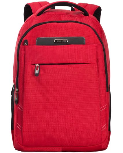 Linkworld Unisex Classic Casual College School Laptop Computer Backpack Up To 17-Inch Laptops and Tablets, Red