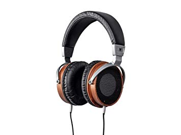 Monolith M650 Over Ear Headphones - Black/Wood with 50mm Driver, Open Back Design, Light Weight, and Comfort Ear Pads