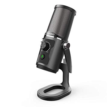 USB Recording Microphone Computer Podcast Condenser Cardioid Mic for PC Laptop Mac with Mute Button & LED Indicator for Vocals, YouTube, Streaming Broadcast, Podcasting, Skype, Gaming