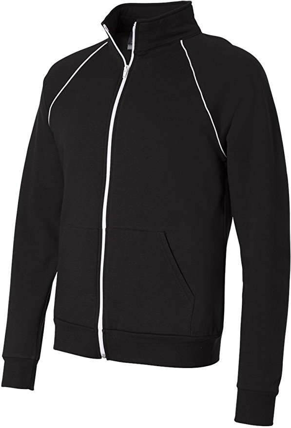 Bella   Canvas Men's Piped Fleece Jacket