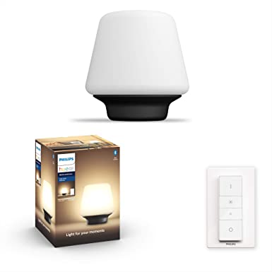 Philips Hue White ambience Wellness table lamp Hue White ambience Wellness table lamp, Smart table lamp, Black, Bluetooth/Zigbee, LED, E27, Variable