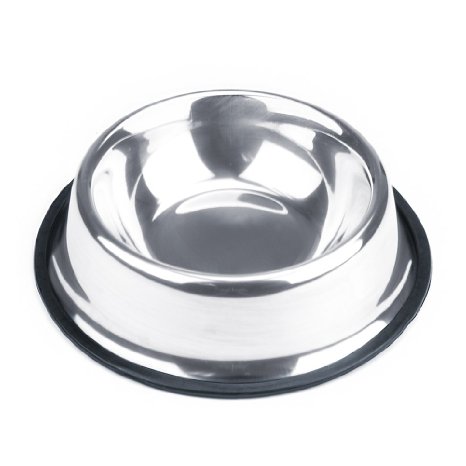 Weebo Pets No-Tip No-Slip Stainless Steel Bowl
