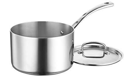 Cuisinart FCT19-18 French Classic Tri-Ply Stainless 2-Quart Saucepot with Cover