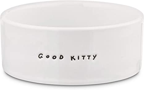 HARMONY Good Kitty Ceramic Cat Bowl