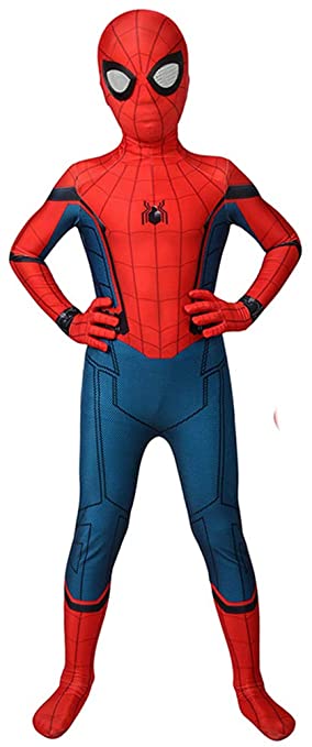 Halloween Kids Cosplay Costume Superhero Pretend Play Spandex Suit Full Bodysuit