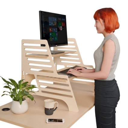 Thundesk Height Adjustable Standing Desk with LapDesk