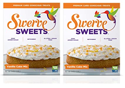 Swerve Sweets, Vanilla Cake Mix, 11.4 ounces (Pack of 2)