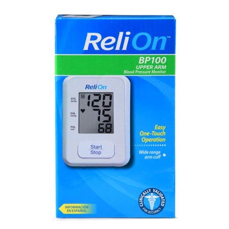 ReliOn BP100 Upper Arm Automatic Blood Pressure Monitor