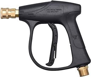 DUSICHIN DUS-022 Short Wand High Pressure Washer Gun 3000 PSI for Pressure Power Washers Black