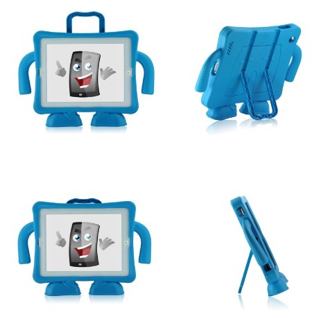 Sourcingbay Kids and Child Case Freestanding Case Rainproof Dustproof Shockproof for Ipad 234- Blue