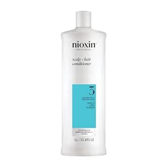 Nioxin System 3 Scalp   Hair Conditioner |For Colored or Damaged Hair with Light Thinning| With Niacinamide and Biotin