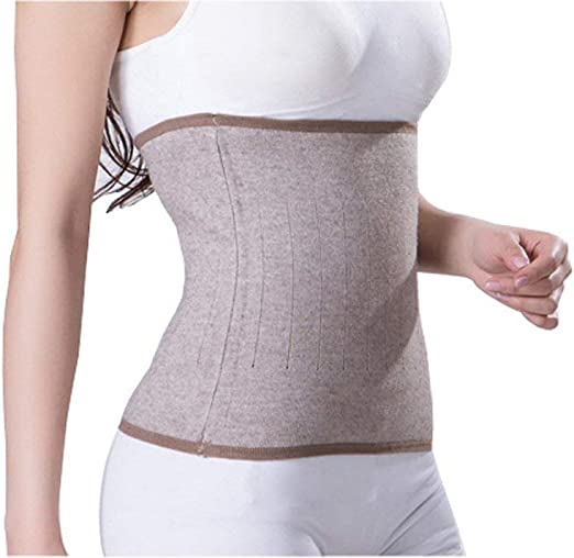 Warm Knitted Abdominal Binder Kidney Warmer Back Slim Postpartum Wrap Belt