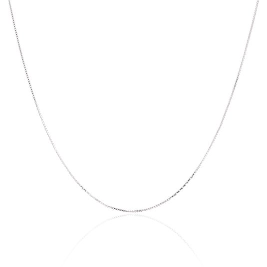 925 Sterling Silver .8MM Box Chain - Italian Crafted Necklace - Super Thin & Strong - FREE Gift w/Order
