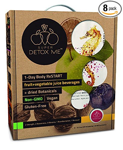 Super Detox Me 1-Day Body ReSTART Juice Cleanse, 8 Juices
