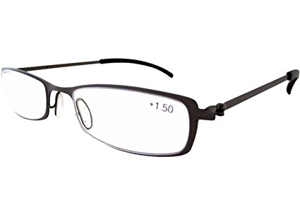 Eyekepper Stainless Steel Frame Reading Glasses Gunmetal  1.0