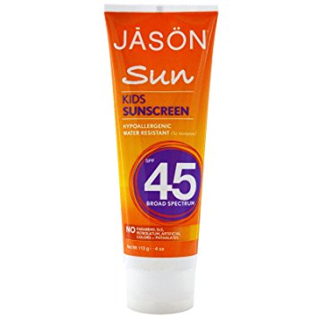 Jason Natural, Sun, Kids Sunscreen, SPF 45, 4 oz (113 g) - 2pc