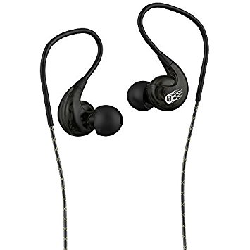 Earpods, Langsdom Sport Sweatproof Earphones Headphones with Microphone for Running Gym,Noise Isolating In Ear Earbuds for iPhone iPod iPad Laptop Mac Tablets ( SP90 Black)