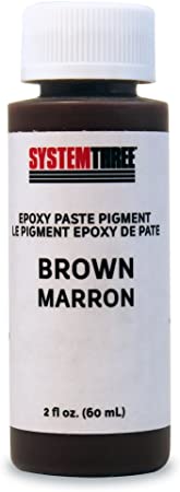 System Three 3202A04 Brown Paste Pigment Coating, 2 oz. Bottle