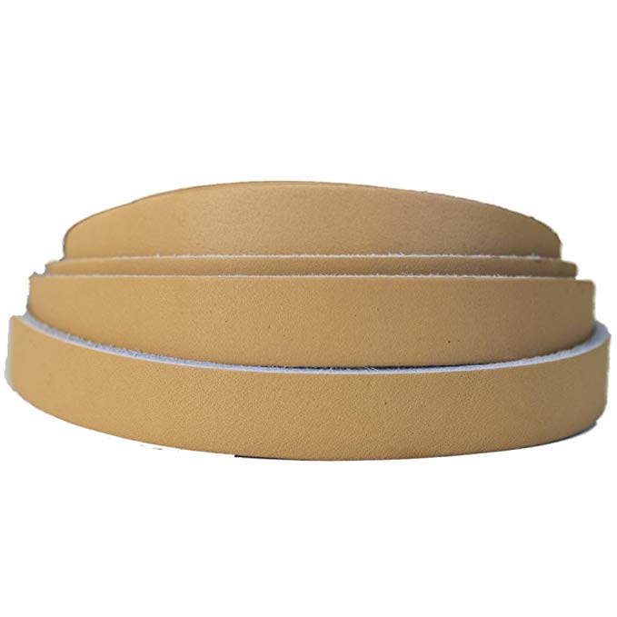 TOLF Leather Strap Beige 1/2 Inch Wide and 72 Inches Long.