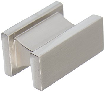 Brushed Nickel Cabinet Knob By Southern Hills - Rectangle -Satin Nickel - Pack of 5 - Kitchen Cabinet Knobs - Nickel Cabinet Pulls - Cabinet Hardware - Drawer Knobs