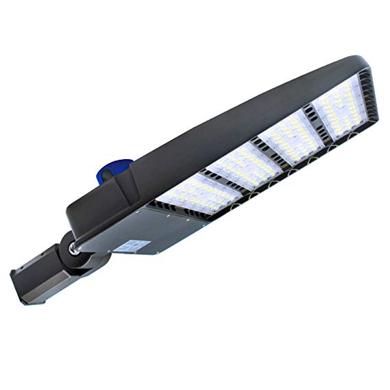 LED Parking Lot Lighting,with Dusk-to-Dawn Photocell Sensor,300W Waterproof LED Street Light,36000 Lumens,100-277V LED Shoebox Area Light,1000W HPS Equivalent (Slip Fit 300W)