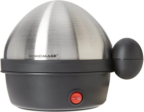 HOMEIMAGE Electric 7 Egg Cooker and Poacher with Stainless Steel Tray & Lid - HI-200AS