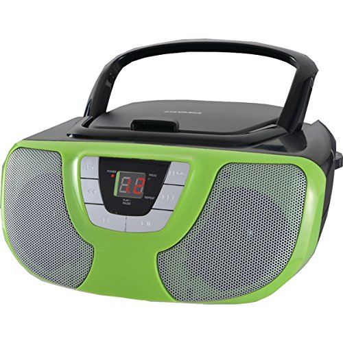 Sylvania Portable CD Player Boom Box with AM/FM Radio (Green)