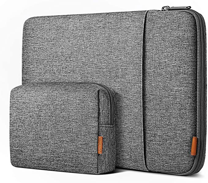 Inateck 12.3-13 Inch Case Sleeve 360° Protection Compatible with MacBook Air 13 2020/2019/2018, MacBook Pro 13 2016-2020, Surface Pro 7/6/X/5/4/3 with Accesory Bag - Gray