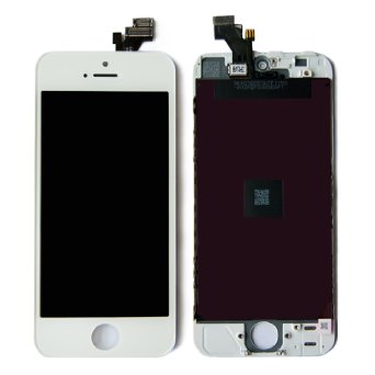 LCD Touch Screen Digitizer Frame Assembly Full Set LCD Touch Screen Replacement for iPhone 5 5G (For iPhone 5 5G White)