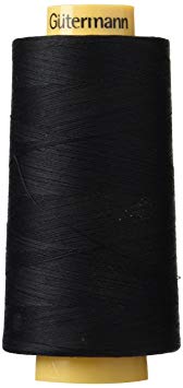 Gutermann Natural Cotton Thread Solids, 3281-Yard, Black