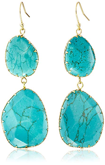 Panacea Double Turquoise Drop Earrings