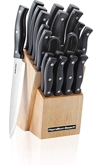 Hamilton Beach HDB602 Kitchen Knife Set, Black