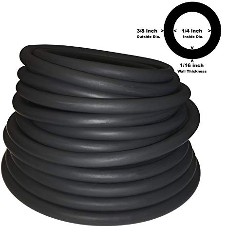 38in OD 14in ID BLACK Latex Rubber Tubing ONE CONTINUOUS PIECE Select Length 804