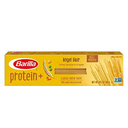 Barilla ProteinPLUS Angel Hair Pasta, High Protein Pasta, 14.5 Ounce (Packaging may vary)