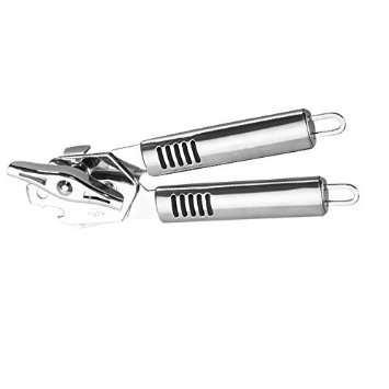 Can Opener - Smaier Can Tin Opener Stainless Steel Manual Bottle Opener (Stainless Handle)
