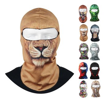 Voberry  Best Seller Fantastic Thin 3D Outdoor Cycling Ski Balaclava Neck Hood Full Face Mask Hat Beanie Animal