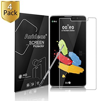 LG G Stylo 2 LS775/Stylus 2 K520 (LG Stylo 2 Plus MS550 K550) Screen Protector,Auideas (4-Pack) Screen Protector Film HD Clear Retail Packaging for LG G Stylo 2 LS775 (HD Clear)