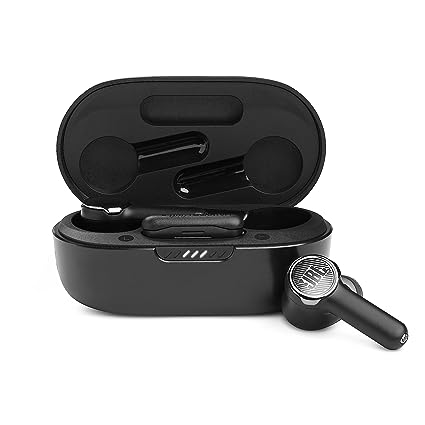 JBL Quantum TWS in Ear Gaming Ear Buds with Mic, Low Latency, Noise Cancelling Bluetooth Earbuds, 6.8mm Drivers, Dual Pairing, 24H Playtime, IPX4, Headphones App, 2.4GHz Wireless Dongle (Black)