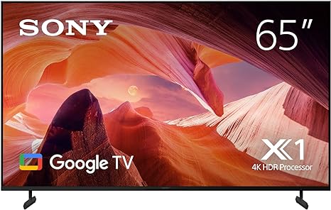 Sony Bravia 65-Inch X80L LED 4K Smart Google TV – 2023 Model (KD65X80L)