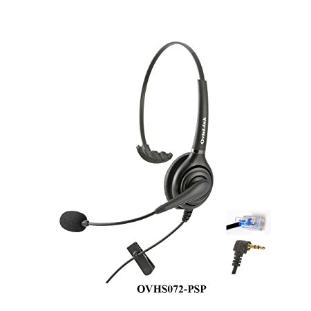 Polycom SoundPoint and Allworx IP Phones Compatible Call Center Headset