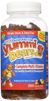 Yummi Bears Multi Vitamin & Mineral Gummies - Fruit Flavor - 200 ct