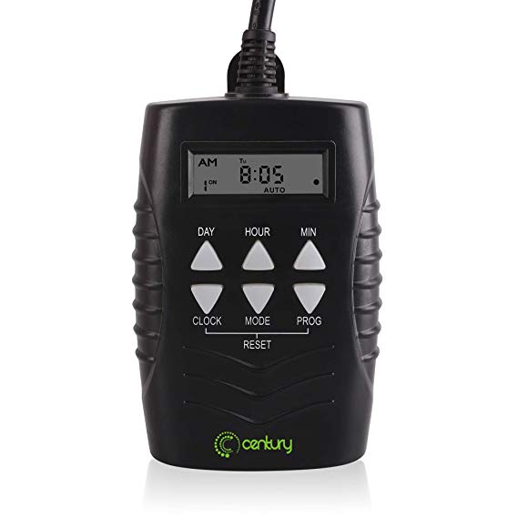 Century 7 Day Heavy Duty Digital Programmable Timer - Dual Outlet (Outdoor)