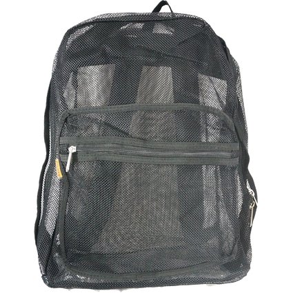 Mesh Backpack See through Student School Bag Bookbag Mesh Net Daypack