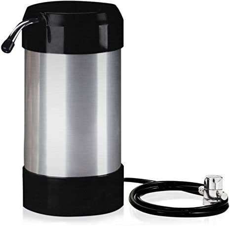 cleanwater4less Countertop Water Filtration System - No Plumbing Water Filter - Faucet Adapter